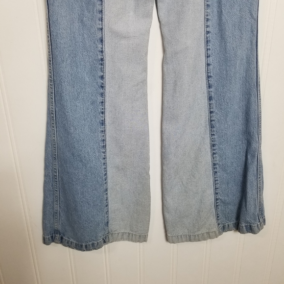 Wrangler Two-Tone Flare Jeans - Light Blue and Blue ' - Picture 10 of 15